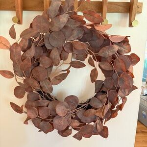 Hearth and Hand Magnolia NWT Autumn Harvest Wreath - Copper Leaves